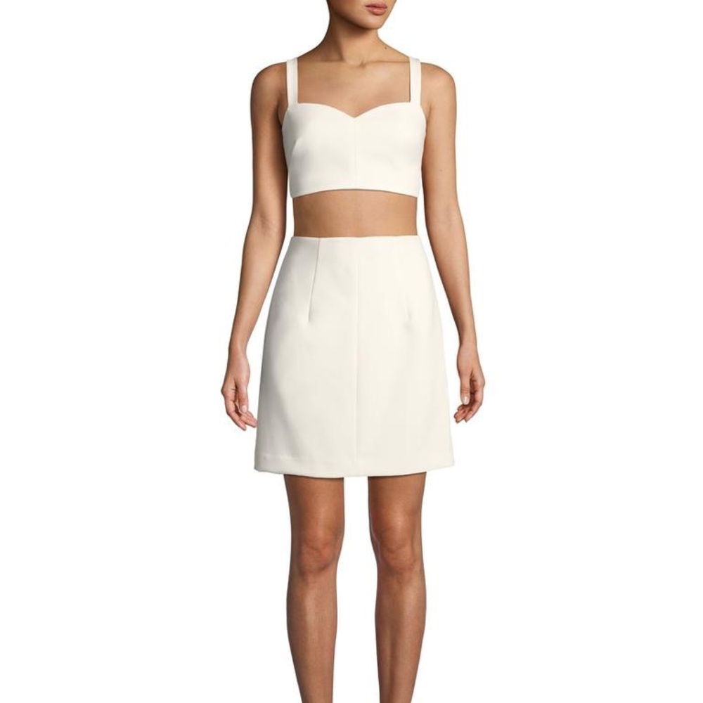 Black Halo White Daya Two Piece Dress